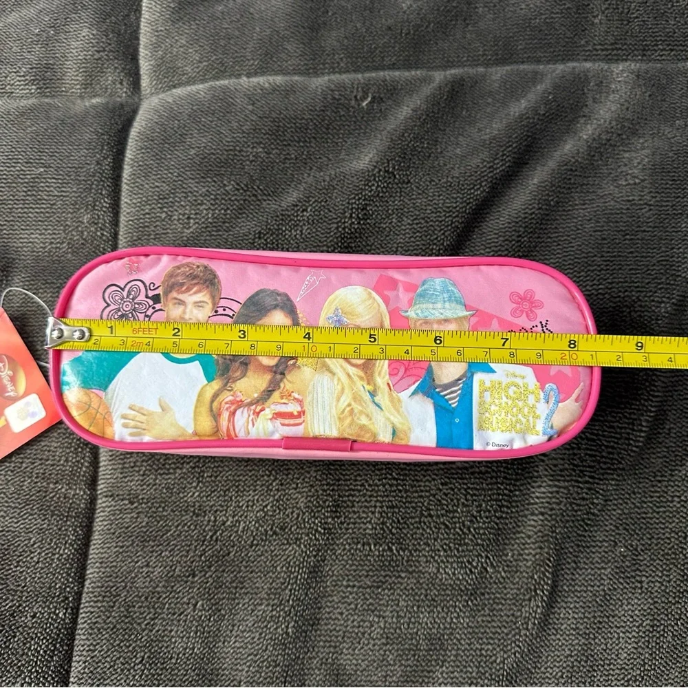 NWT Y2K Disney High School Musical 2 Pink Pencil Case